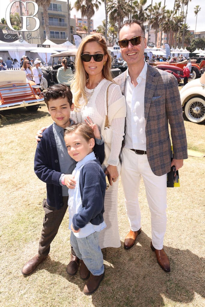 Stephanie and Arnaud Berthoux with Luca and Sebastian