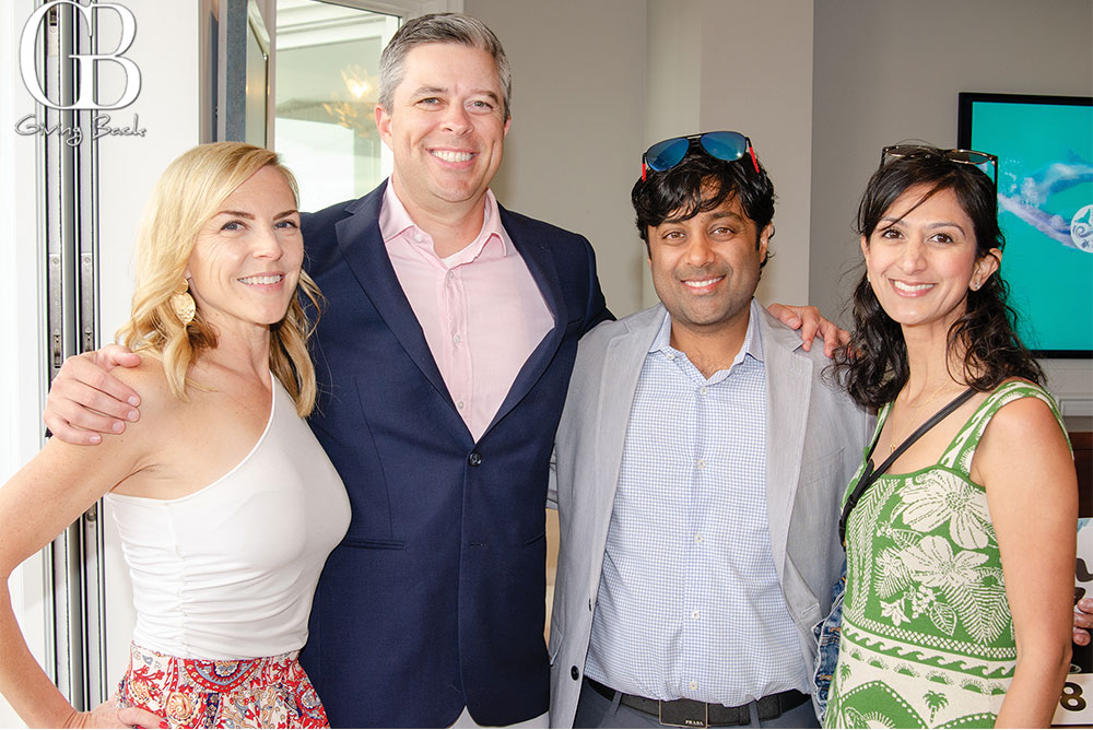 Carly and Nick Transier with Ankur and Shuvali Garg