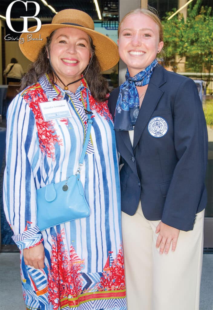 Claudia Gonzales and Emily Entwistle