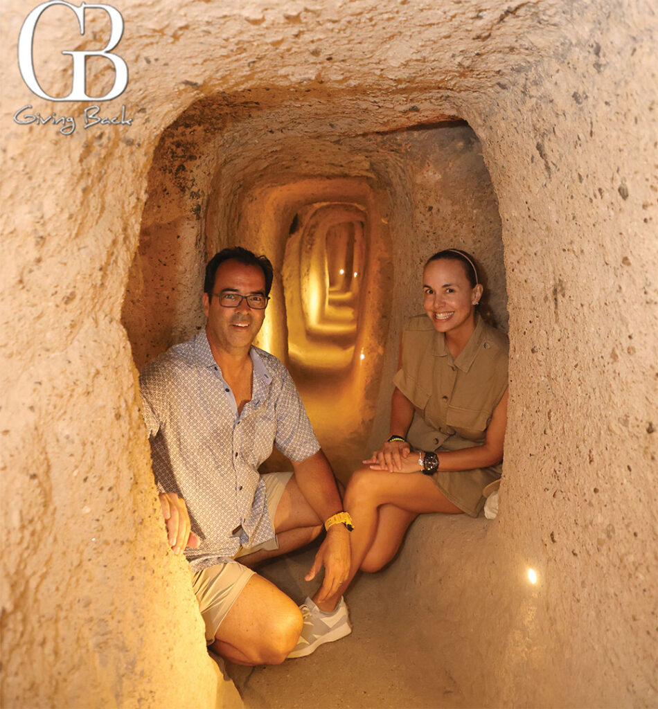 Esteban and Danitza at Kaymakali Underground City