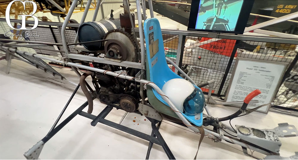 Hobby Copter is powered by a motorcycle engine