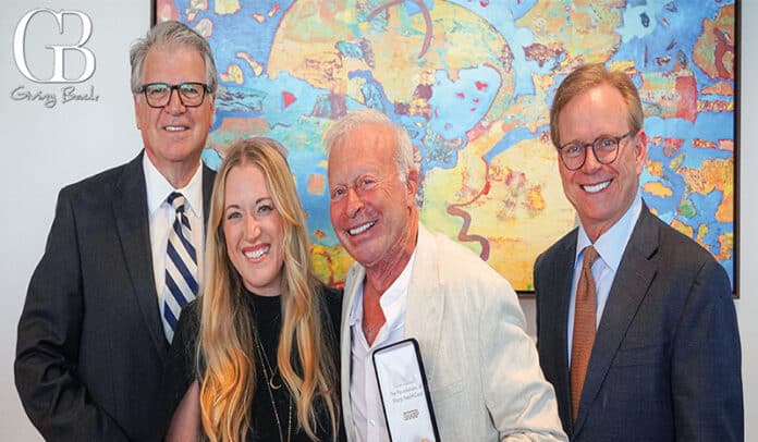 Sharp leaders honor Stanley for his legacy gift.