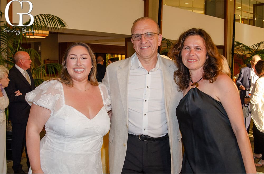 Talia Israel Feldman with Michael and Natasha Levitt