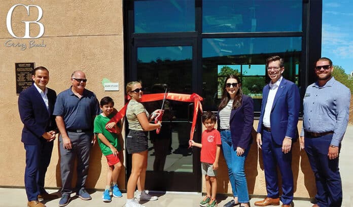 Celebratory ribbon cutting event for the River Studio at Grant Park