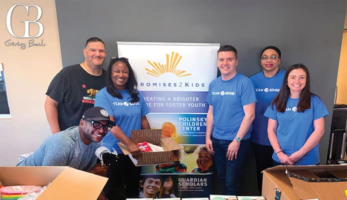 Jude on the left corner with his fellow SDG&E colleagues preparing for the Holiday Drive