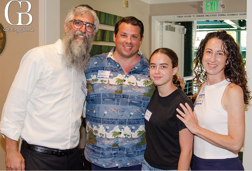 Rabbi Eli with Eric Eloise and Alysa Sloan
