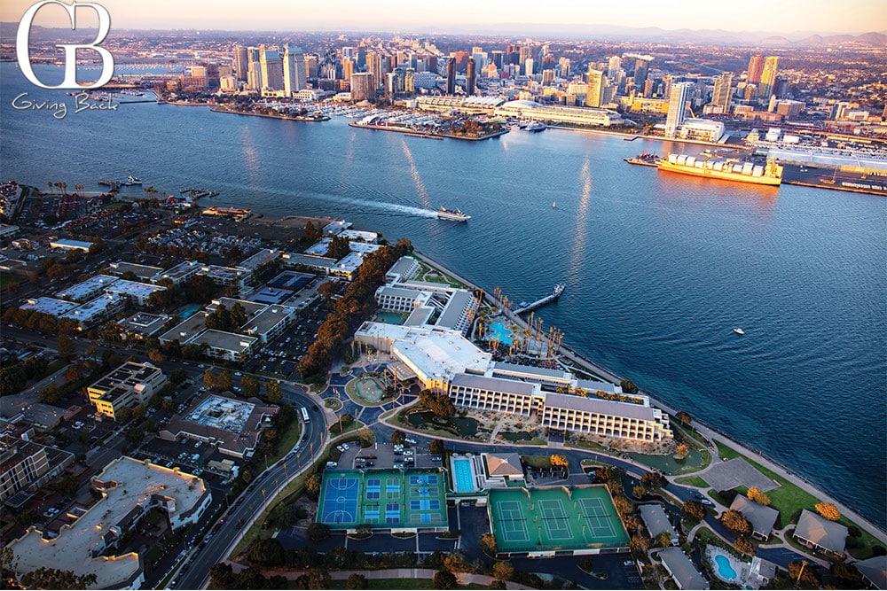 Coronado Island Marriott Aerial View of Island and Downtown