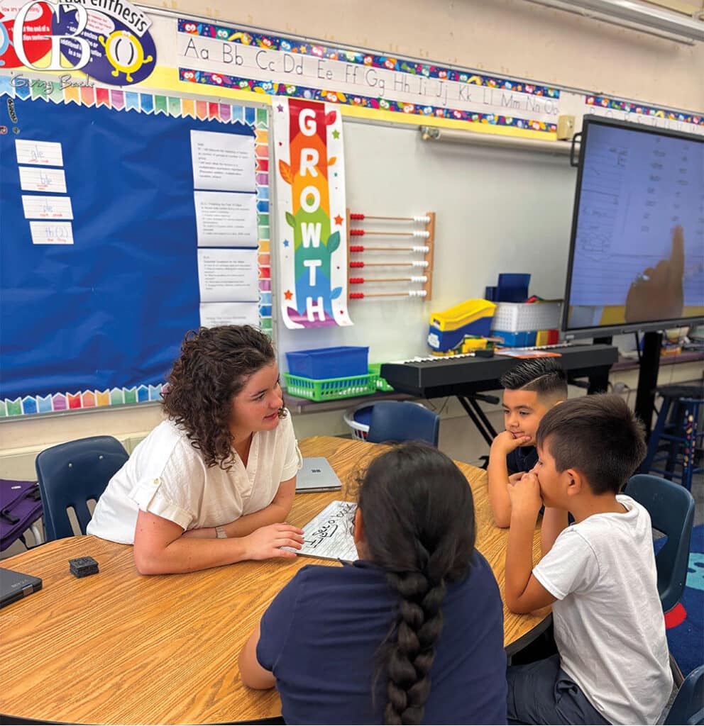 Focused small group tutoring led by Literacy Liberator during the school day