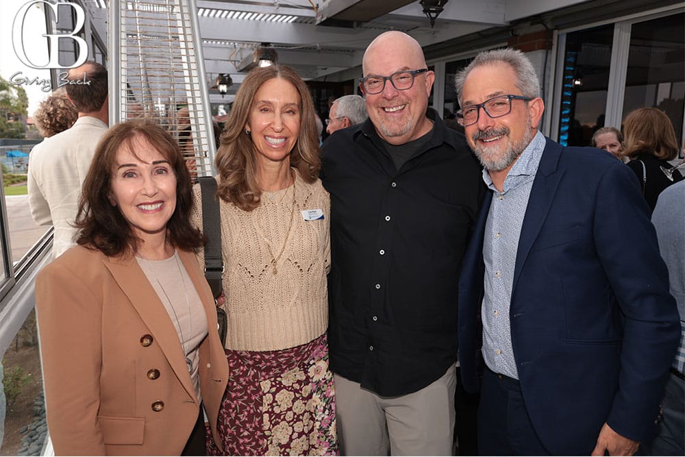 Julie Dubick Lisa and Jonathan Pearl with Andy Mayer