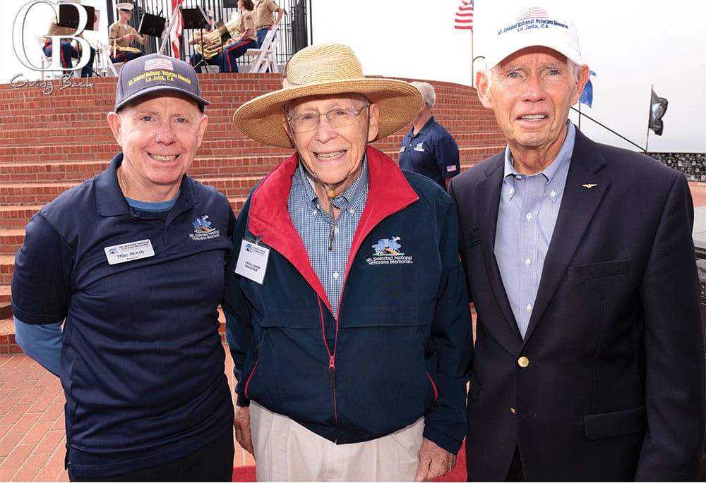Mike Reedy Commander James Bedinger and Lou Scanlon