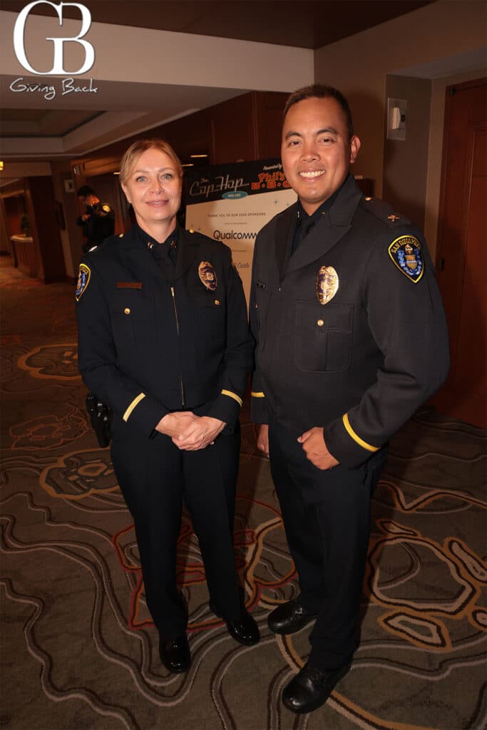 Captain Tammy Clendenen and Commander Irwin Manansala