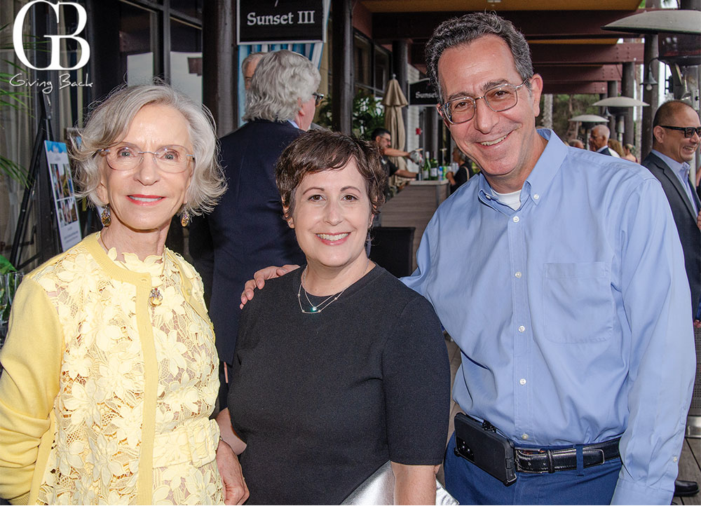 Carol Young with Pam and Abraham Broudy