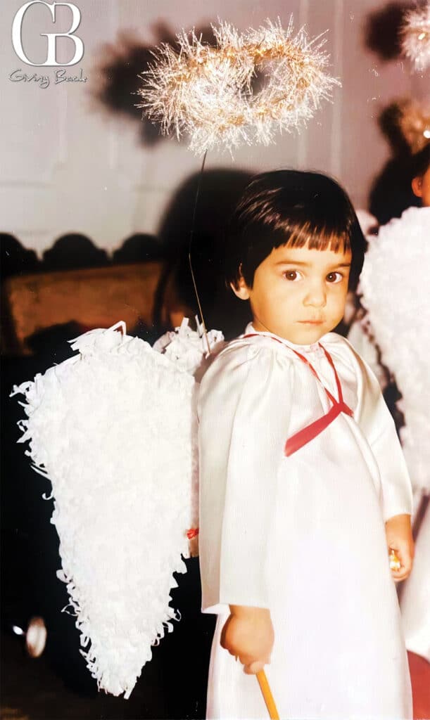 Gabriela as a Christmas Angel