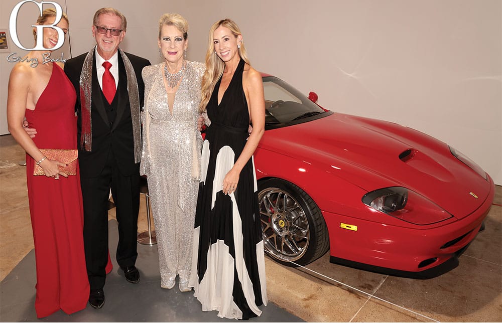 Jennifer-Kahn-Steve-and-Lynne-Wheeler-and-Jessica-Bailey-with-a-2000-Ferrari-550-Marinello - GB Magazine Jennifer Kahn Steve and Lynne Wheeler and Jessica Bailey with a 2000 Ferrari 550 Marinello