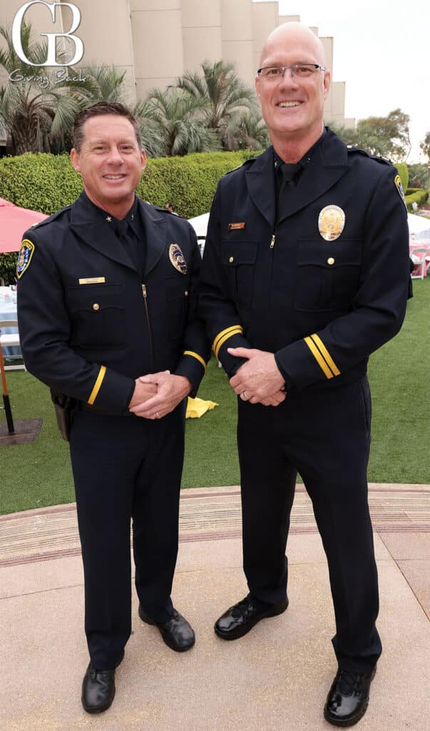 Police Commander Matt Novak and Assistant Chief Daniel Grubbs