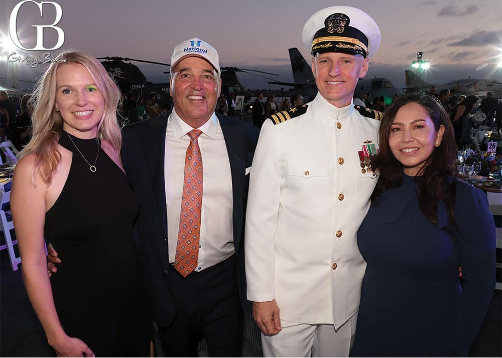 Sarah Booher Michael Cunningham Commander William Burkland and Veronica Chavez