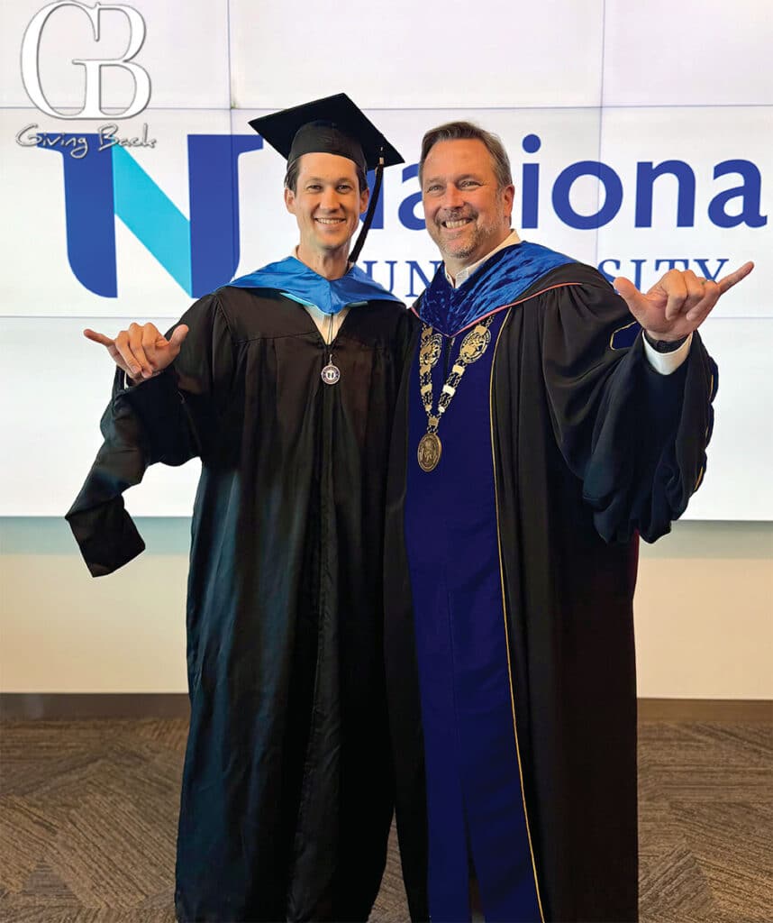 A-recent-graduate-with-President-Mark-Milliron - GB Magazine A recent graduate with President Mark Milliron