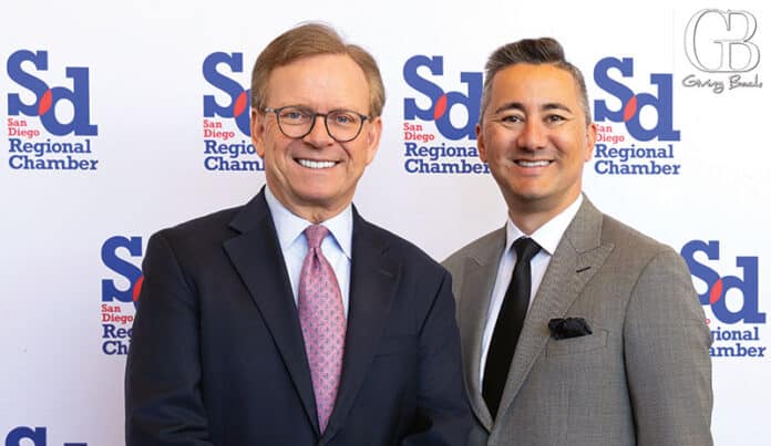 Board Chair Chris Howard and President Chris Cate