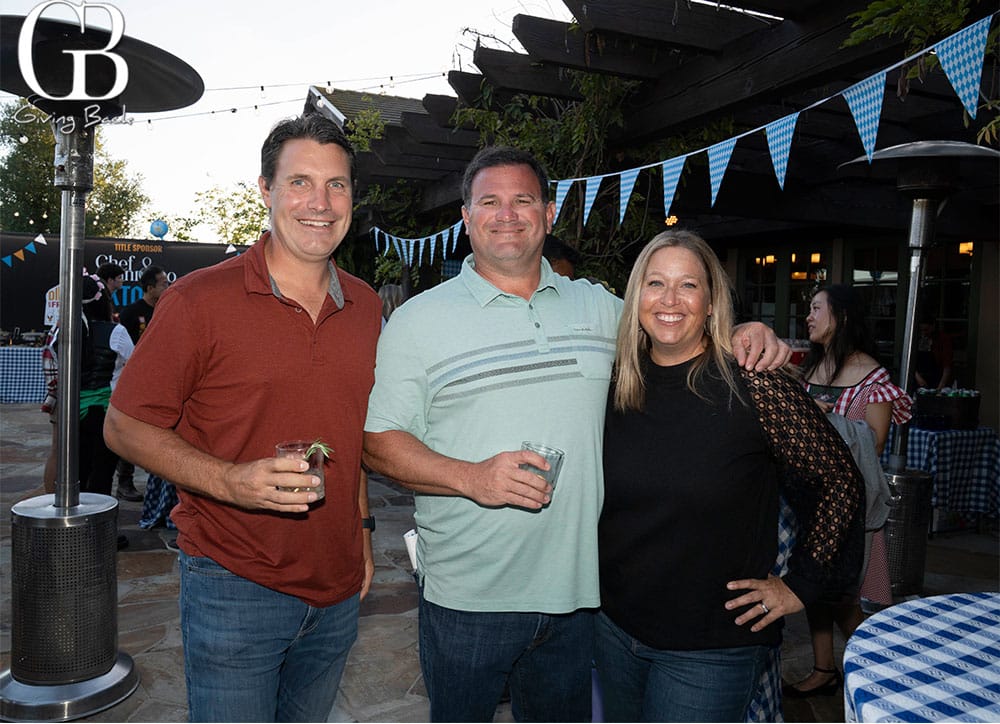 Chris Ellsworth with George and Courtney Georggin