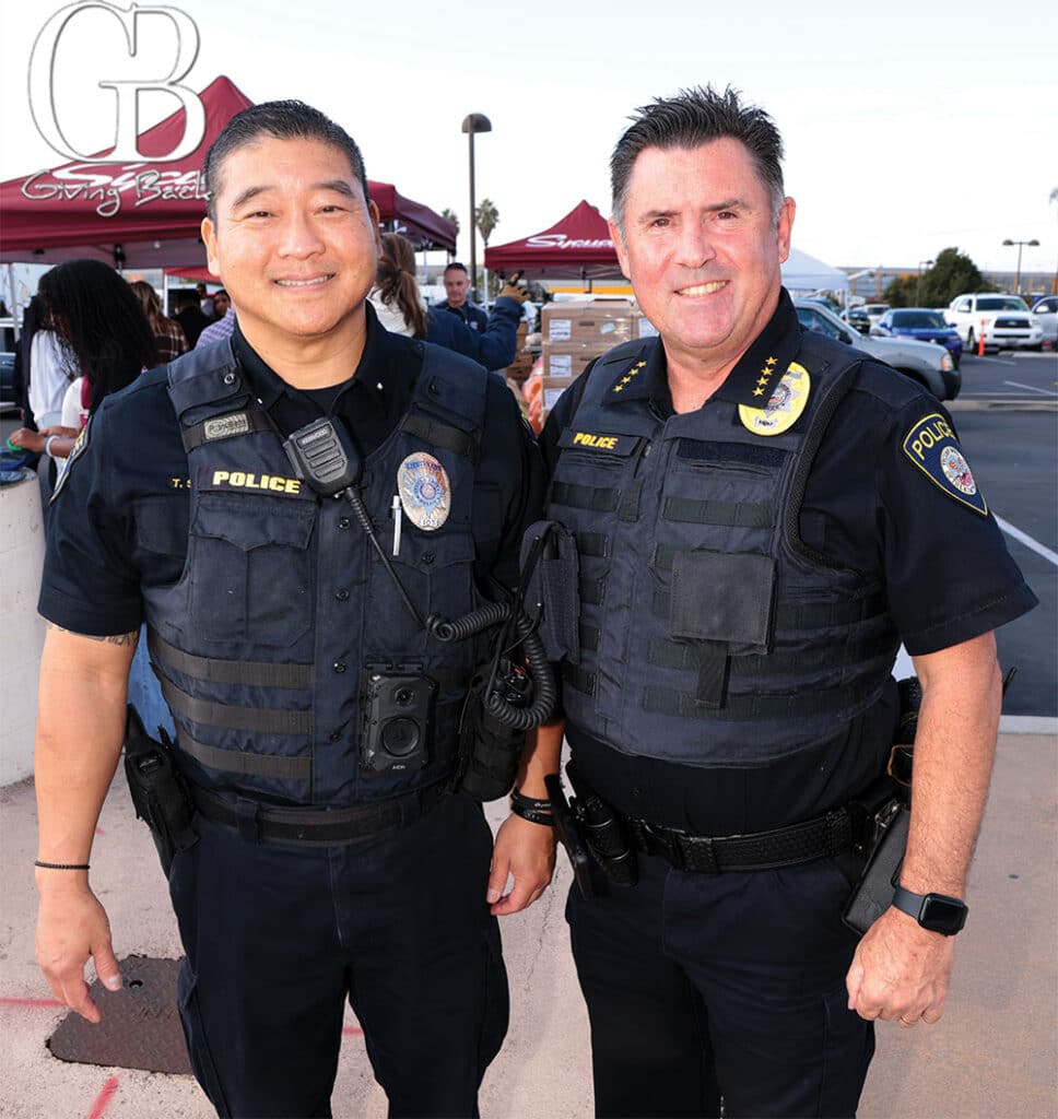 Lieutenant Tony Scott and Chief of Police Tony OBoyle