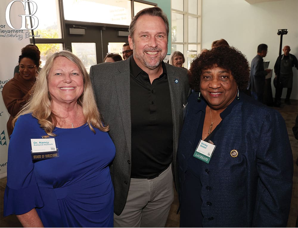 Nancy-Rohland-Mark-Milliron-and-Secretary-of-State-Shirley-Weber - GB Magazine Nancy Rohland Mark Milliron and Secretary of State Shirley Weber