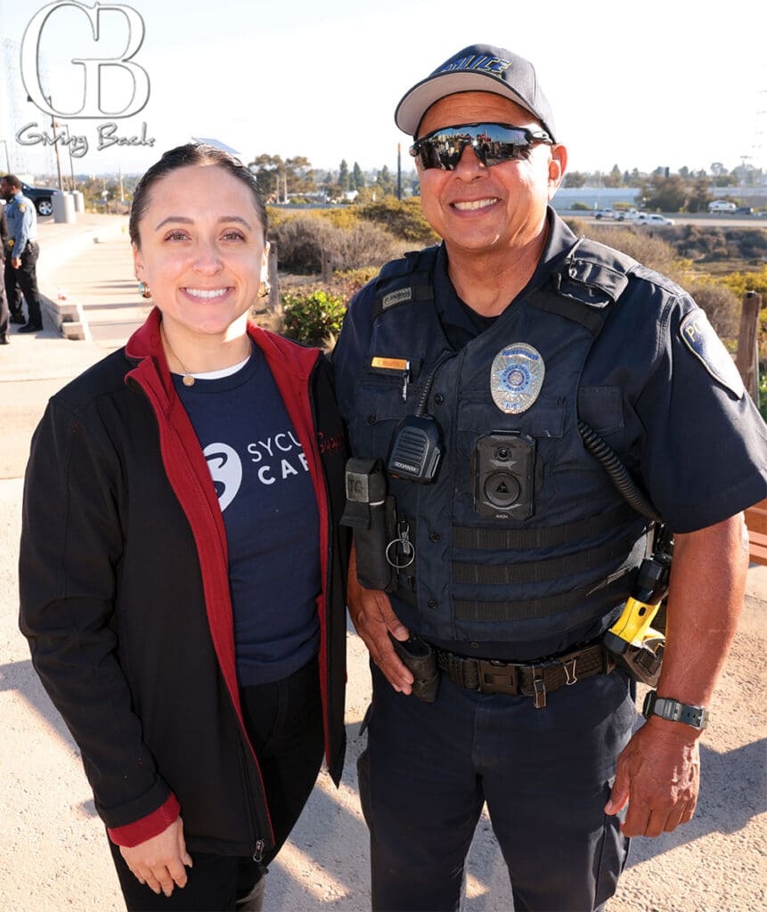 Sophia Ruiz and Police Officer Robert Miranda