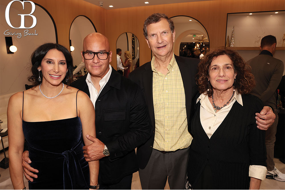 Bella and Luis Phillips with Robert and Rachel Perlmutter