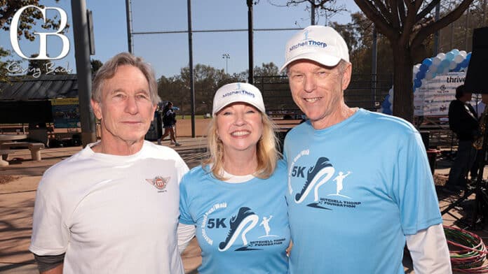 Joe Miller with Beth and Brad Thorp
