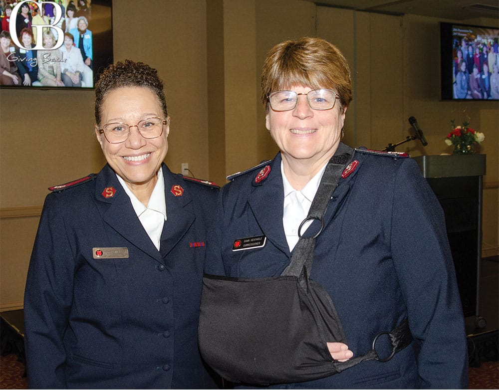 Major Amy Reardon and Commissioner Dawn Heatwole