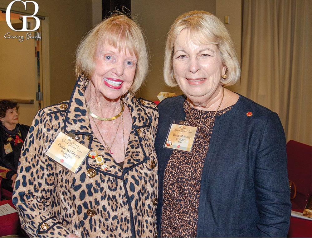 Pattie Wellborn and Irene Mylonas