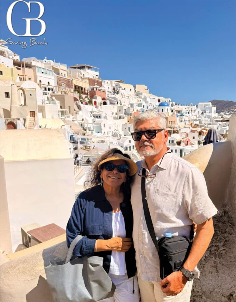Maria-and-her-husband-Pablo-in-Greece - GB Magazine Maria and her husband Pablo in Greece
