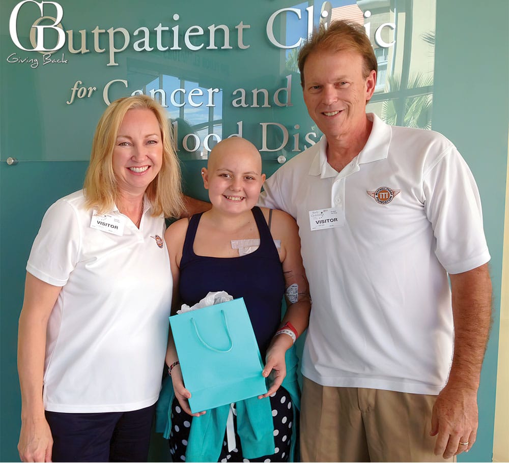 Sophia with Beth and Brad Thorp