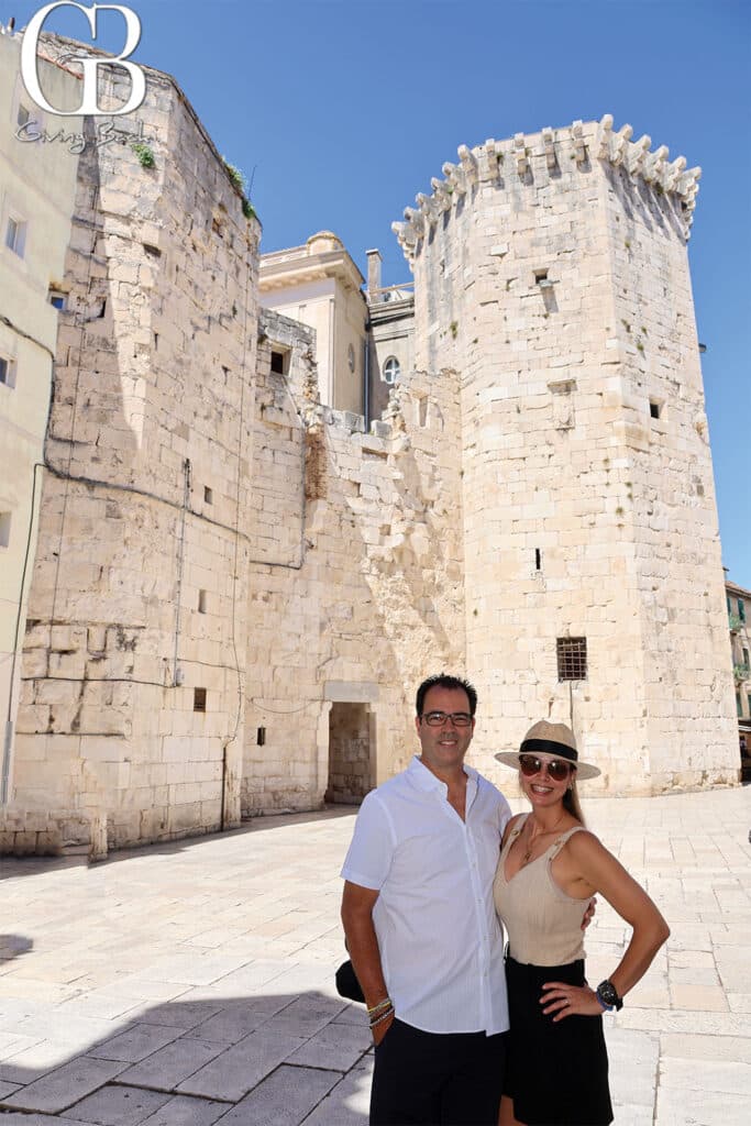Danitza and Esteban at City walls of Split