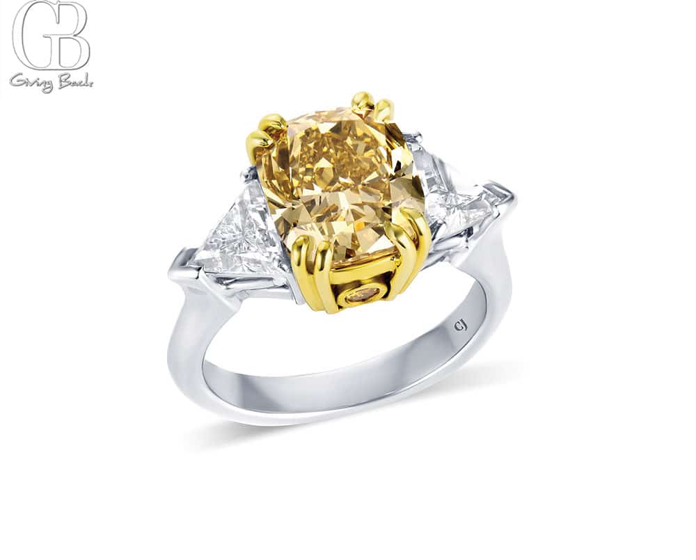 Rivière Fancy Color Diamond Ring