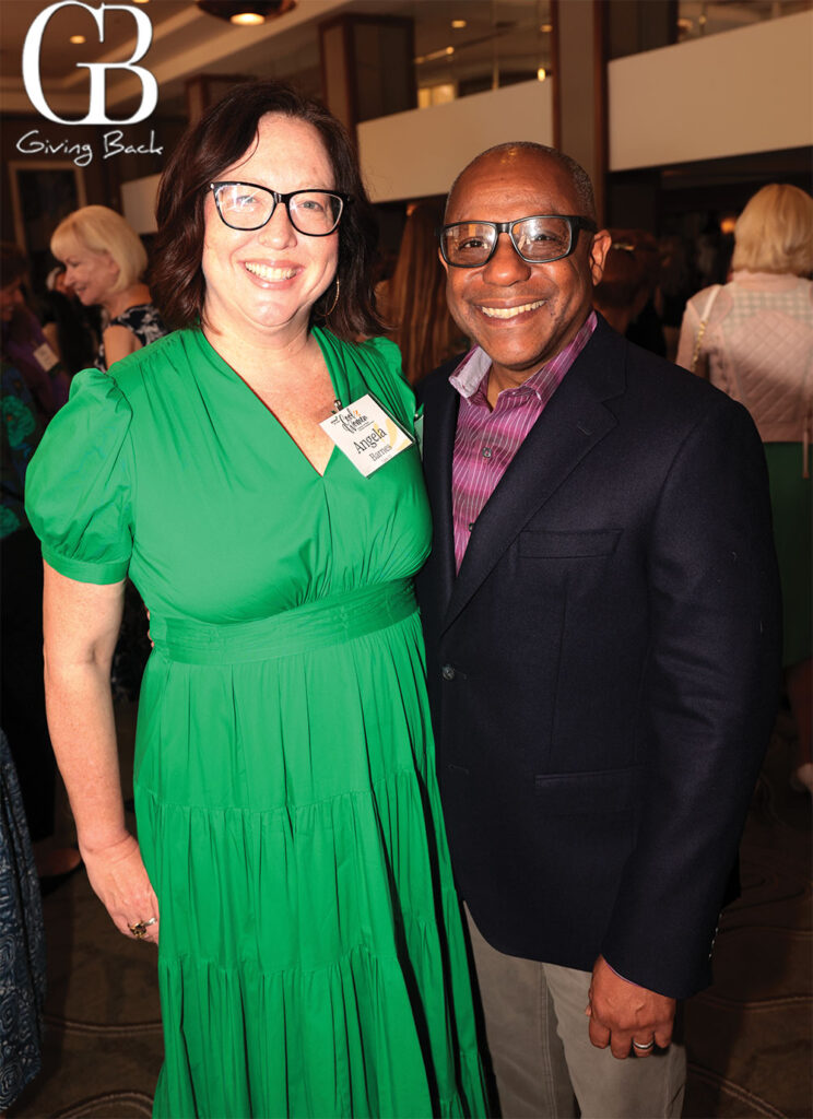 Angela-and-Ken-Barnes - GB Magazine Angela and Ken Barnes'Giving Back' in the corner.