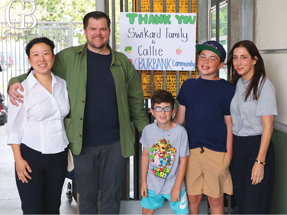 Ann-Sim-Director-of-Operations-for-Callie-and-Fleurette-Chef-Travis-Swikard-his-sons-Taylor-and-Trevor-and-wife-Mia-Swikard - GB Magazine Ann Sim Director of Operations for Callie and Fleurette Chef Travis Swikard his sons Taylor and Trevor and wife Mia Swikard