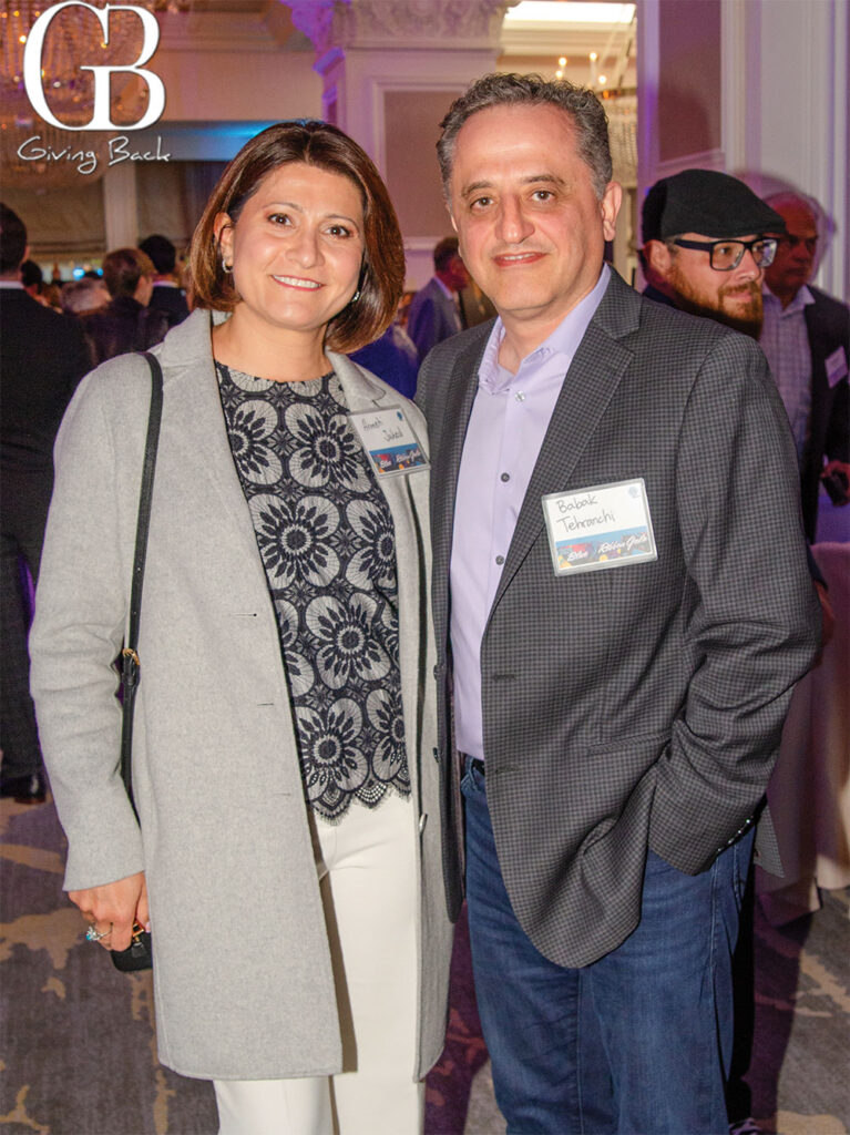 Armeti Jahev and Babak Tehranchi'Giving Back' logo visible in the top-left corner.