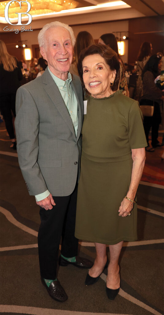 Bob-Rubenstein-and-Marie-Raftery - GB Magazine Bob Rubenstein and Marie Raftery'GB Giving Back' in the corner.