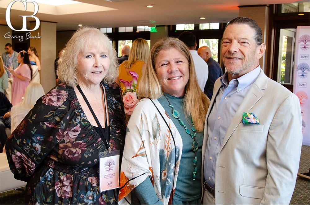 Cathy Radcliffe with Cami and Ed Bear