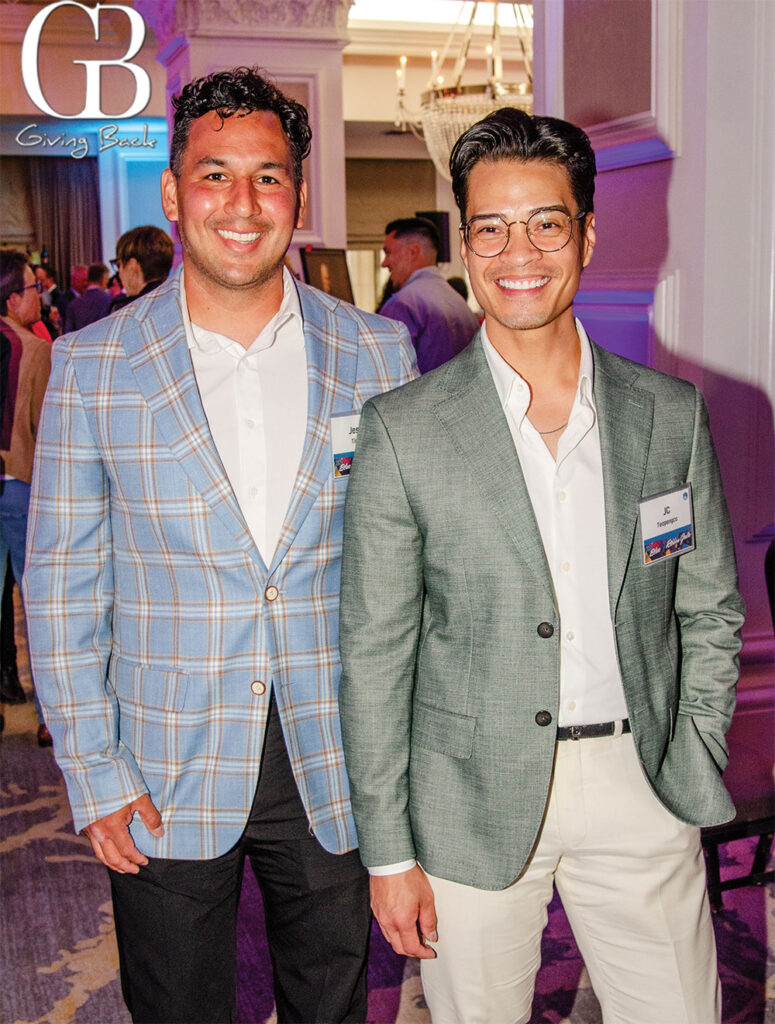 Jesse Tirado and JC Teopengco'GB Giving Back' logo visible in the background.