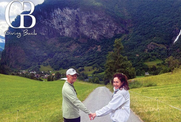 Kim Parizek and her husband John exploring Flam Norway