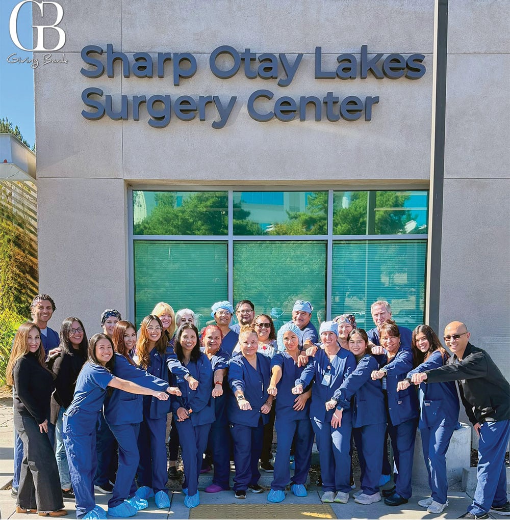 The support team behind the innovative surgery