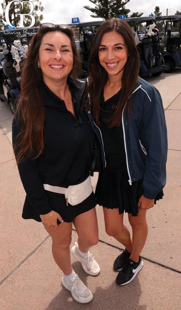 Karley Kring and Mikayla Parke'Giving Back' logo visible on the left side.